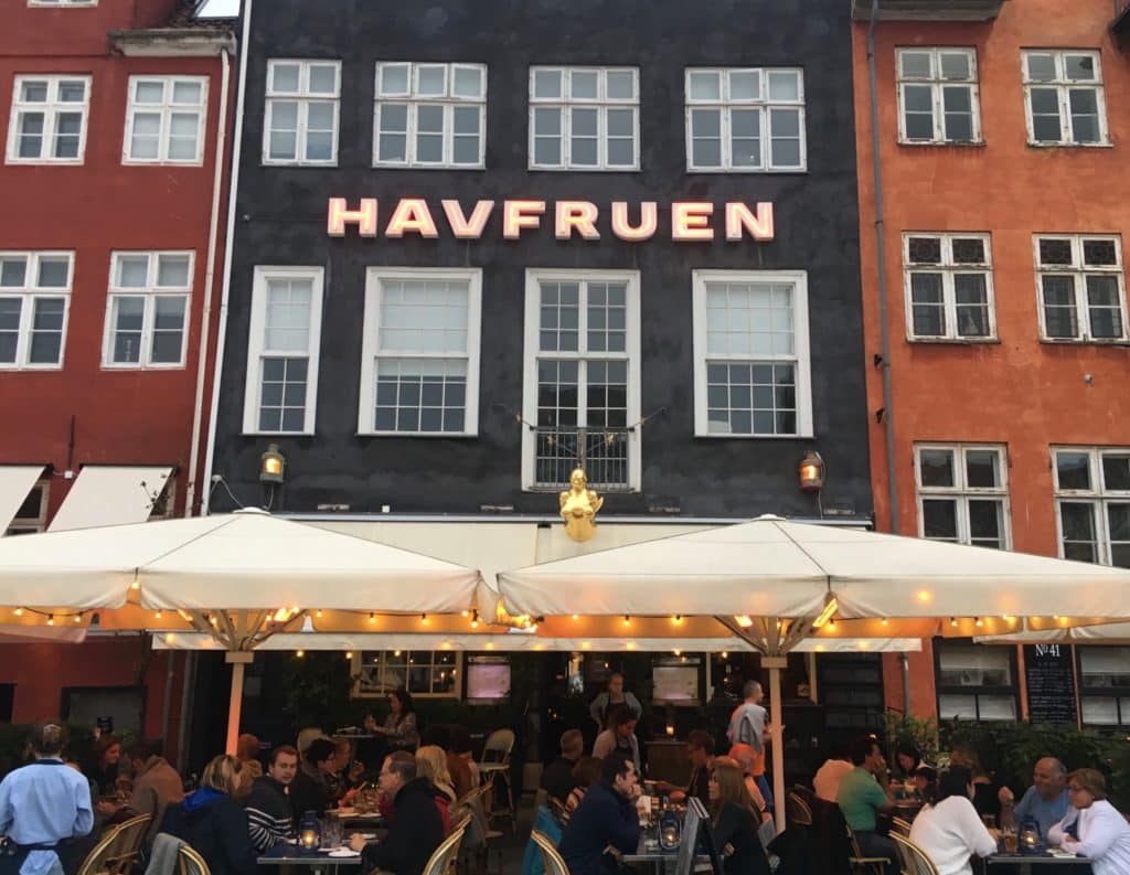 Exterior to Restaurant Havfruen in Copenhagen