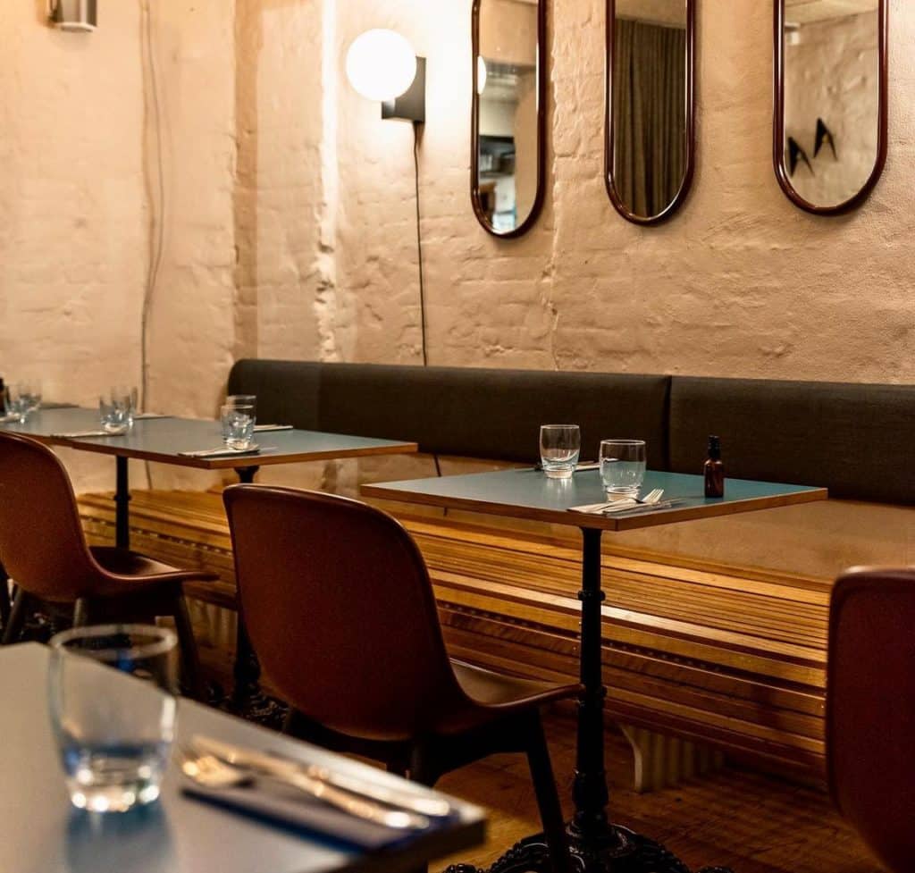 Dining room at Pizzeria MaMeMi & Wine Bar in Copenhagen